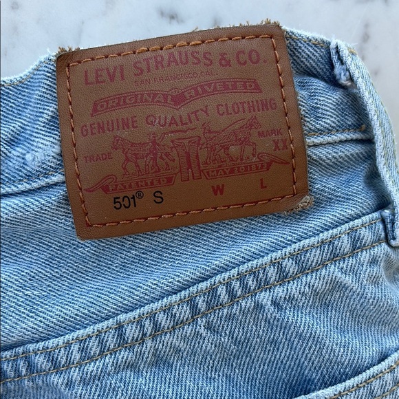 Levi's 501 skinny women's jeans (distressed vintage look) 25x28 - Picture 4 of 5